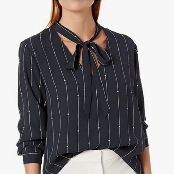 Rails Rhea Stars Stripes Necktie Blouse Size XS New‎ with Tags - Picture 4 of 9